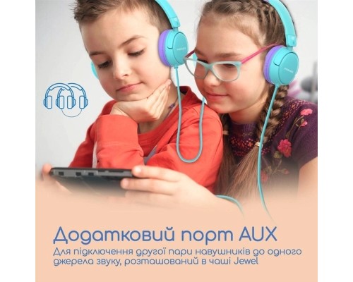 Навушники Promate Jewel Aqua (jewel.aqua)