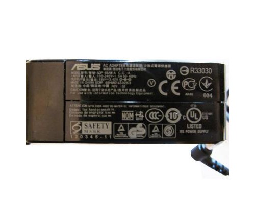 Блок живлення до ноутбуку ASUS 65W 19V, 3.42A, разъем 5.5/2.5, квадратный (ADP-65AW A / A40139)