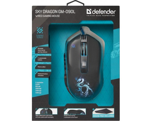 Мишка Defender Sky Dragon GM-090L Black (52090)