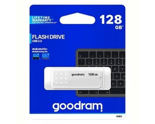USB флеш накопичувач Goodram 128GB UME2 White USB 2.0 (UME2-1280W0R11)