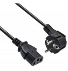 Кабель живлення C13 1.8m, 0.75mm Merlion (PC-186 CEE7/7-C13-CCA18)