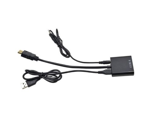 Перехідник ST-Lab HDMI male to VGA F (з кабелями аудіо і живлення від USB) (U-990)