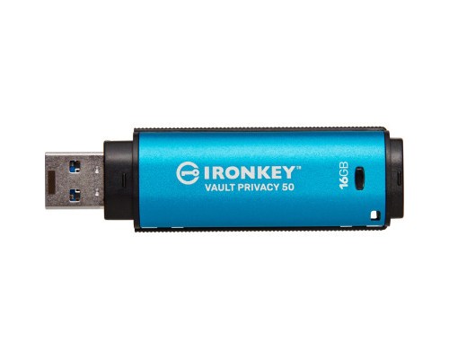 USB флеш накопичувач Kingston 16GB IronKey Vault Privacy 50 Blue USB 3.2 (IKVP50/16GB)