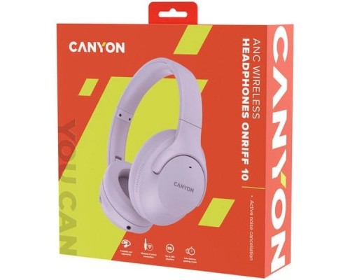 Навушники Canyon OnRiff 10 ANC Bluetooth Purple (CNS-CBTHS10PU)