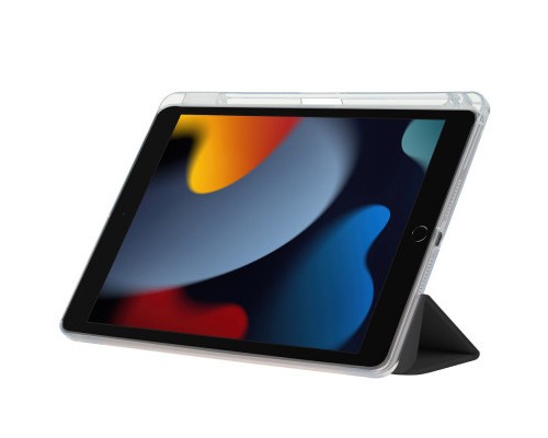 Чохол до планшета BeCover Ultra Slim Origami Transparent Apple Pencil Apple iPad 10.2 2019/2020/2021 Black (711098)