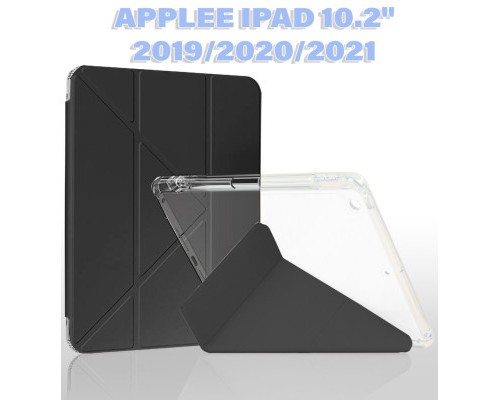 Чохол до планшета BeCover Ultra Slim Origami Transparent Apple Pencil Apple iPad 10.2 2019/2020/2021 Black (711098)