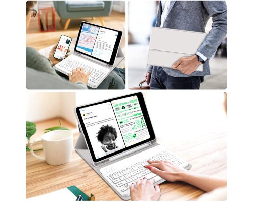 Чохол до планшета BeCover Keyboard Apple iPad 10.2 2019/2020/2021 Gray (711135)