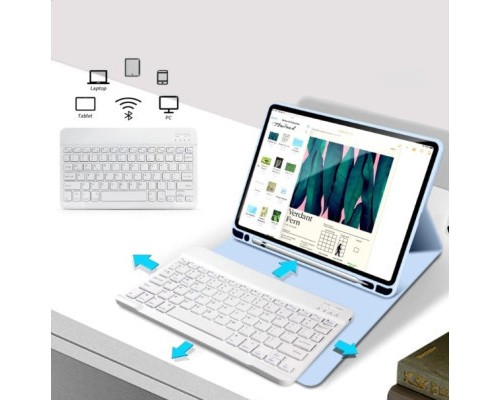 Чохол до планшета BeCover Keyboard Apple iPad 10.2 2019/2020/2021 Light Blue (711136)
