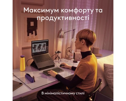 Клавіатура Logitech MX Keys Mini для MAC Wireless UA Space Grey (920-012652)