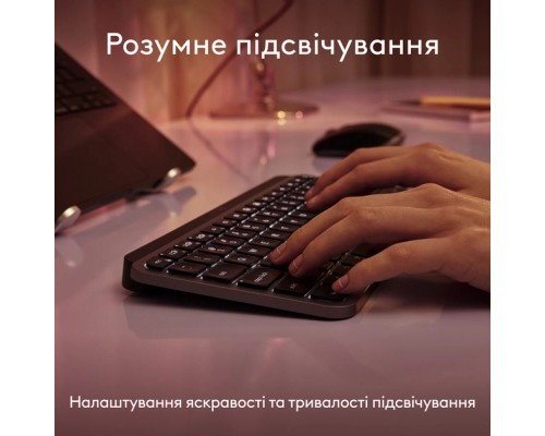Клавіатура Logitech MX Keys Mini для MAC Wireless UA Space Grey (920-012652)