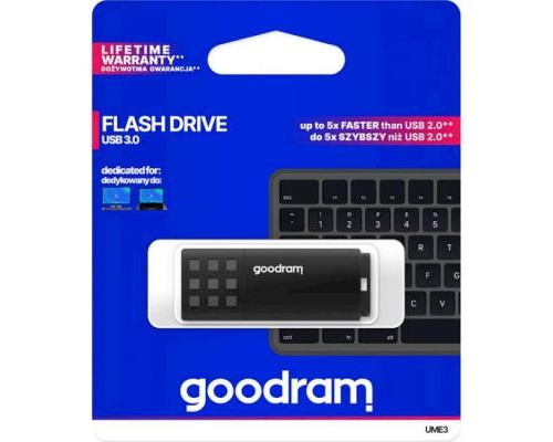 USB флеш накопичувач Goodram 128GB UME3 Black USB 3.0 (UME3-1280K0R11)