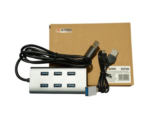 Концентратор Maiwo USB 3.0 Type-A / Type-C to 7х USB3.0 (KH700)