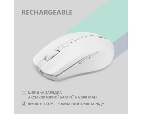 Мишка 2E MF270 Silent Rechargeable Wireless White (2E-MF270WWH)