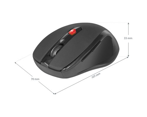 Мишка Defender Ultra MM-315 Wireless Black (52315)