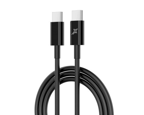 Дата кабель USB-C to USB-C 1.0m 20W CC-03B Black Grand-X (CC-03B)