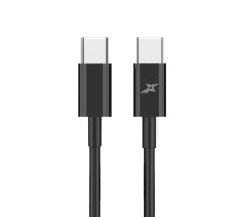 Дата кабель USB-C to USB-C 1.0m 20W CC-03B Black Grand-X (CC-03B)