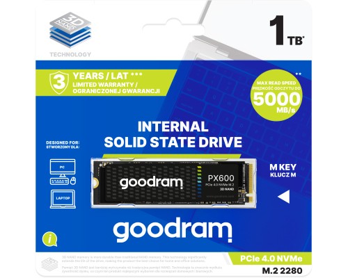 Накопичувач SSD M.2 2280 1TB PX600 Goodram (SSDPR-PX600-1K0-80)