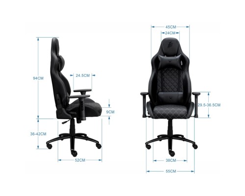 Крісло ігрове 1stPlayer K2 Black