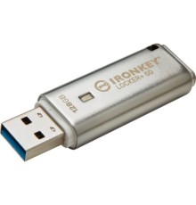 USB флеш накопичувач Kingston 128GB IronKey Locker Plus 50 AES Encrypted USB 3.2 (IKLP50/128GB)