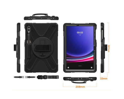Чохол до планшета BeCover Heavy Duty Case Samsung Galaxy Tab S9 Plus (SM-X810/SM-X816)/S9 FE Plus (SM-X610/SM-X616) 12.4