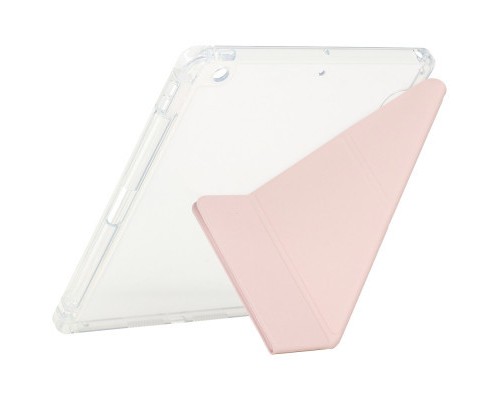 Чохол до планшета BeCover Ultra Slim Origami Transparent Apple Pencil Apple iPad 10.2 2019/2020/2021 Pink (711100)