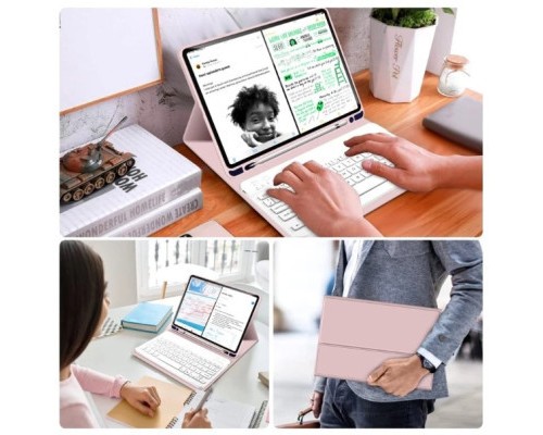 Чохол до планшета BeCover Keyboard Apple iPad 10.2 2019/2020/2021 Pink (711137)