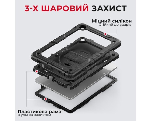 Чохол до планшета AirOn Premium Samsung Galaxy Tab A9 Plus 11'' 2023 Black (4822352781121)