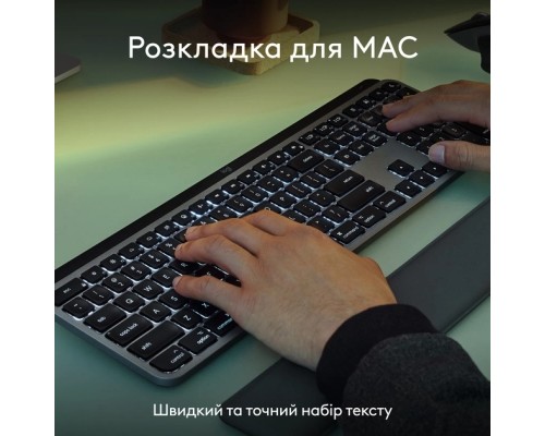 Комплект Logitech MX Keys S Combo для MAC Bluetooth/Wireles UA Space Grey (920-012845)