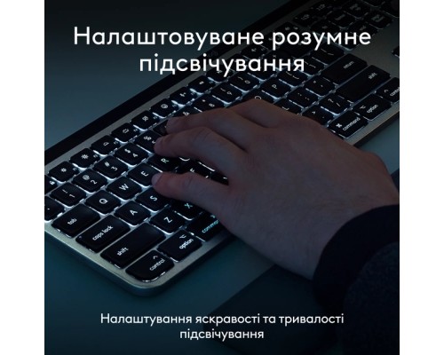 Комплект Logitech MX Keys S Combo для MAC Bluetooth/Wireles UA Space Grey (920-012845)