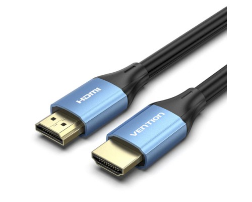 Кабель мультимедійний HDMI to HDMI 10.0m V2.0 4K 60Hz Aluminum Alloy Blue Vention (ALHSL)