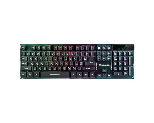 Клавіатура REAL-EL 8700 Gaming Backlit, black