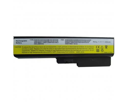 Акумулятор до ноутбука AlSoft Lenovo IdeaPad G430 42T4585 5200mAh 6cell 11.1V Li-ion (A41591)
