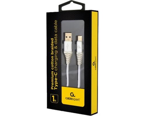 Дата кабель USB 2.0 AM to Type-C 1.0m Cablexpert (CC-USB2B-AMCM-1M-BW2)