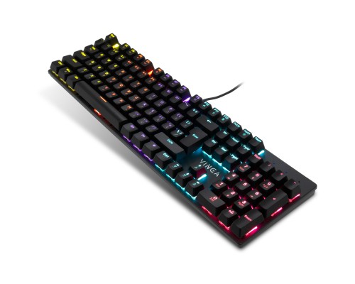 Клавіатура Vinga KBGM-101 LED Red Switch USB Black (KBGM-101 Black)