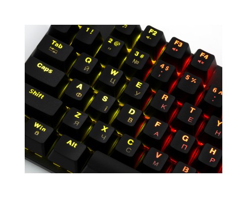 Клавіатура Vinga KBGM-101 LED Red Switch USB Black (KBGM-101 Black)