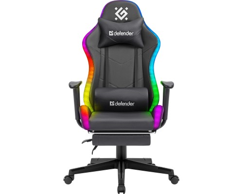 Крісло ігрове Defender Watcher RGB Black (64334)