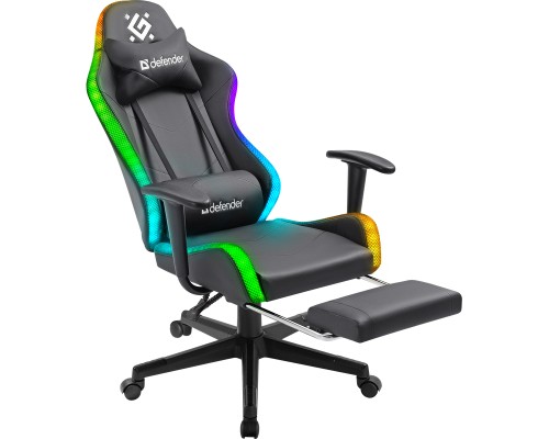 Крісло ігрове Defender Watcher RGB Black (64334)