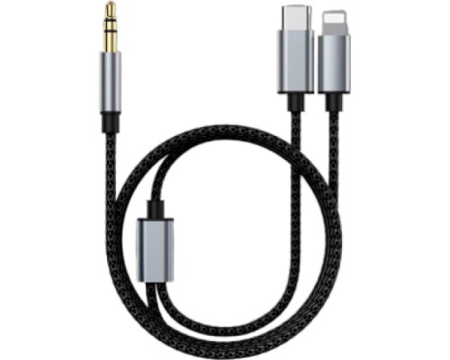 Кабель мультимедійний MH-232 AUX 3.5mm - USB Type-C - Lightning XoKo (XK-MH-232)