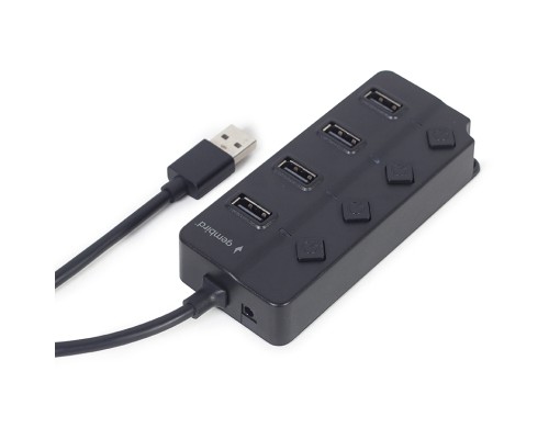 Концентратор Gembird USB 2.0 4 ports (UHB-U2P4P-01)