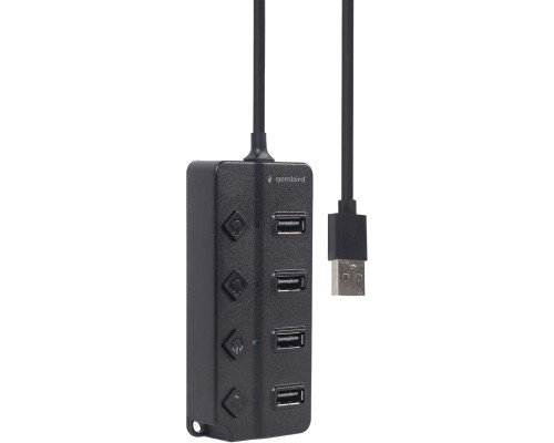 Концентратор Gembird USB 2.0 4 ports (UHB-U2P4P-01)