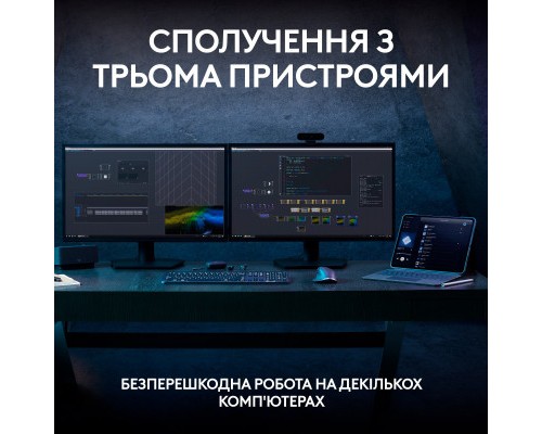 Клавіатура Logitech MX Keys S Wireless UA Graphite (920-011593)