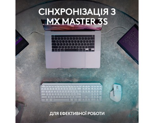 Клавіатура Logitech MX Keys S Wireless UA Graphite (920-011593)