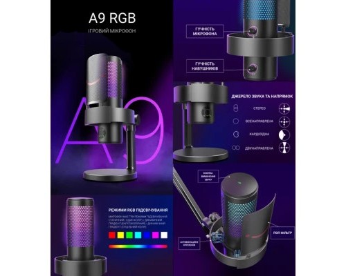 Мікрофон Fifine A9 Black (A9)