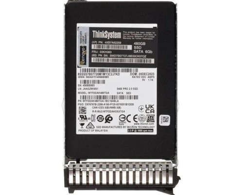 Накопичувач SSD для сервера Lenovo 5400P 480GB 2.5