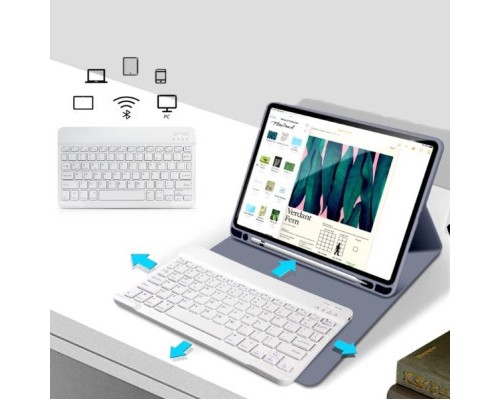 Чохол до планшета BeCover Keyboard Apple iPad 10.2 2019/2020/2021 Purple (711138)
