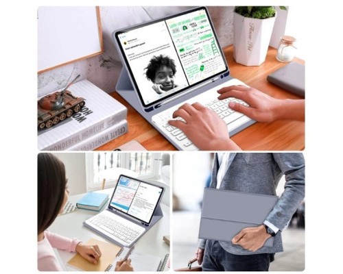 Чохол до планшета BeCover Keyboard Apple iPad 10.2 2019/2020/2021 Purple (711138)