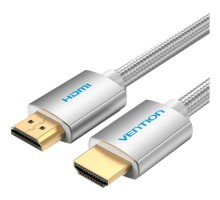 Кабель мультимедійний HDMI to HDMI 10.0m V2.0 4K 60Hz Silver Metal Type Vention (AABIL)