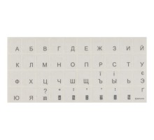 Наклейка на клавіатуру Brain silver (STBRTRSILVER)