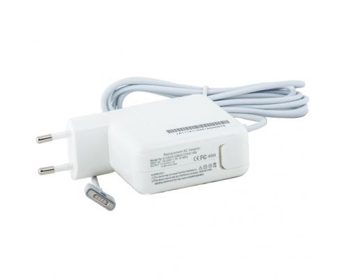 Блок живлення до ноутбуку PowerPlant APPLE 220V, 45W: 14.85V 3.05A (MagSafe 2) (AP45KMAG2)
