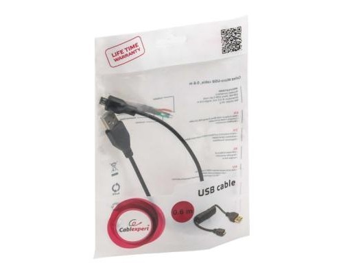 Дата кабель USB 2.0 Micro 5P to AM 0.6m Cablexpert (CC-mUSB2C-AMBM-0.6M)